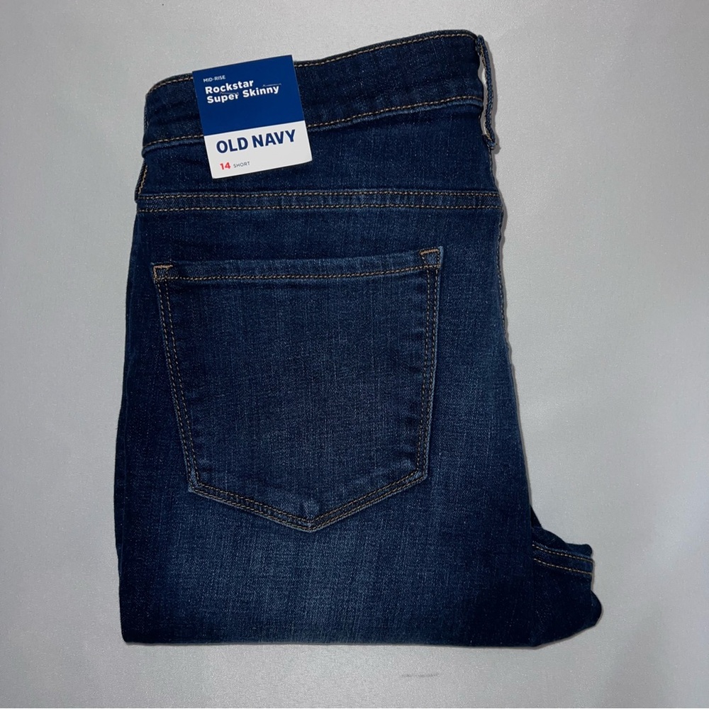 Old Navy Blue Skinny Jeans Classic Denim - Picture 3 of 11